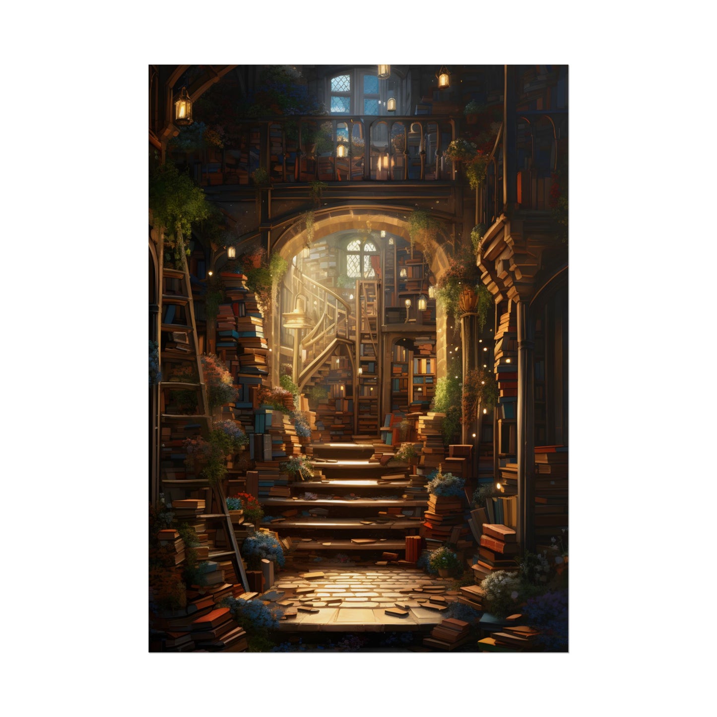 Magical Bookshop: Cozy Artwork of a Charming Bookshop - Poster