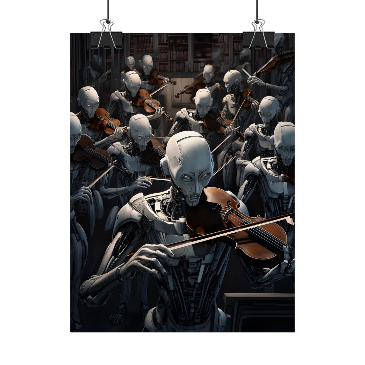 Sentient Robot Symphony: A Robot Orchestra - Poster
