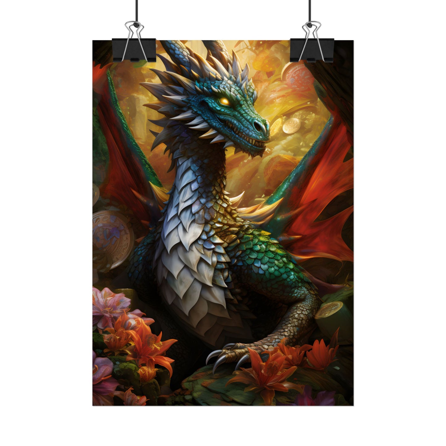 Epic Fantasy Dragon: Ancient Guardian of Wonder - Poster