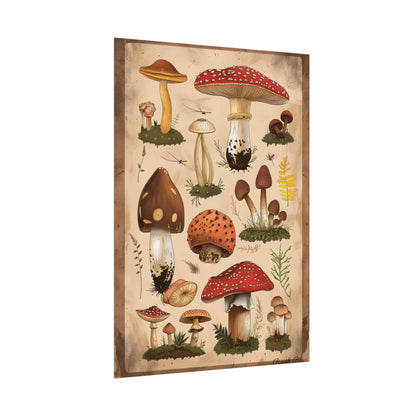 Vibrant Mushroom Species Poster: A Colorful Collection - Poster