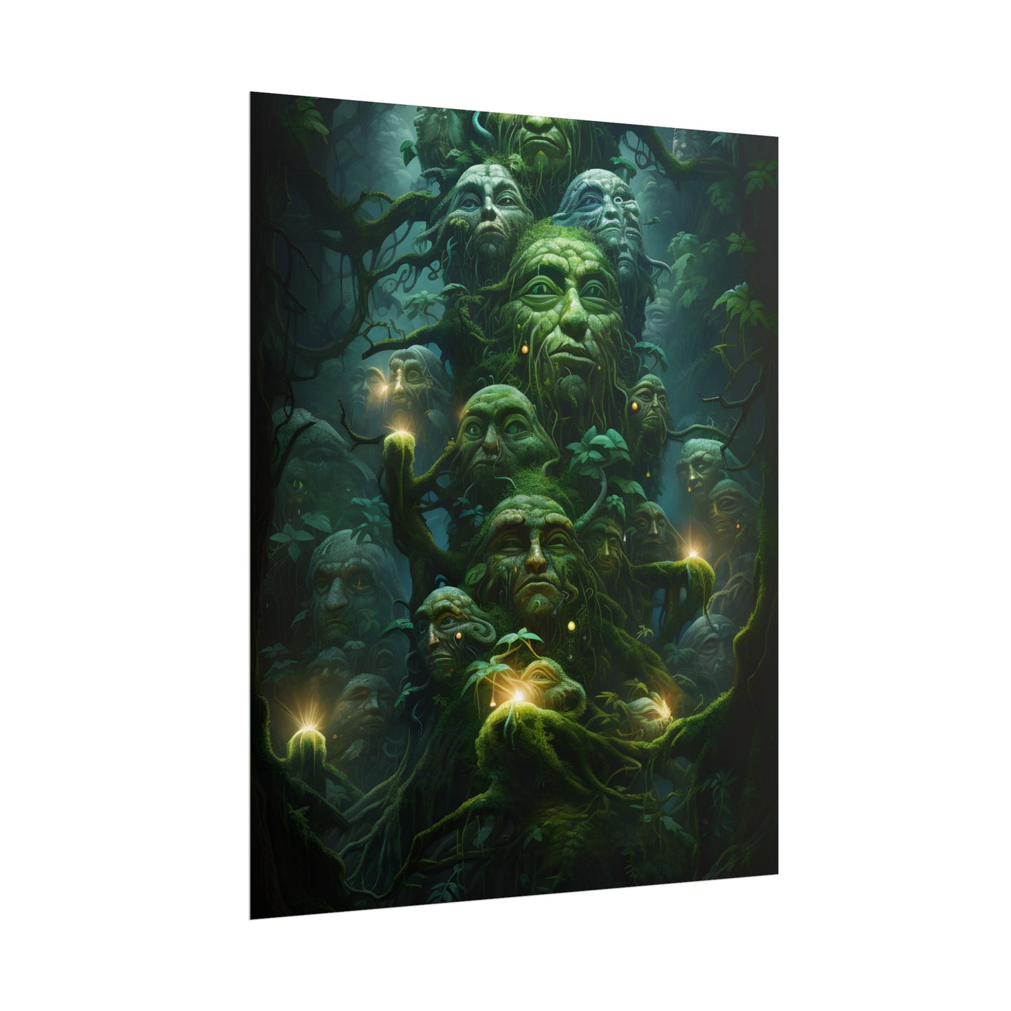Mystical Ancient Forest Guardians: Natural Artwork - Poster