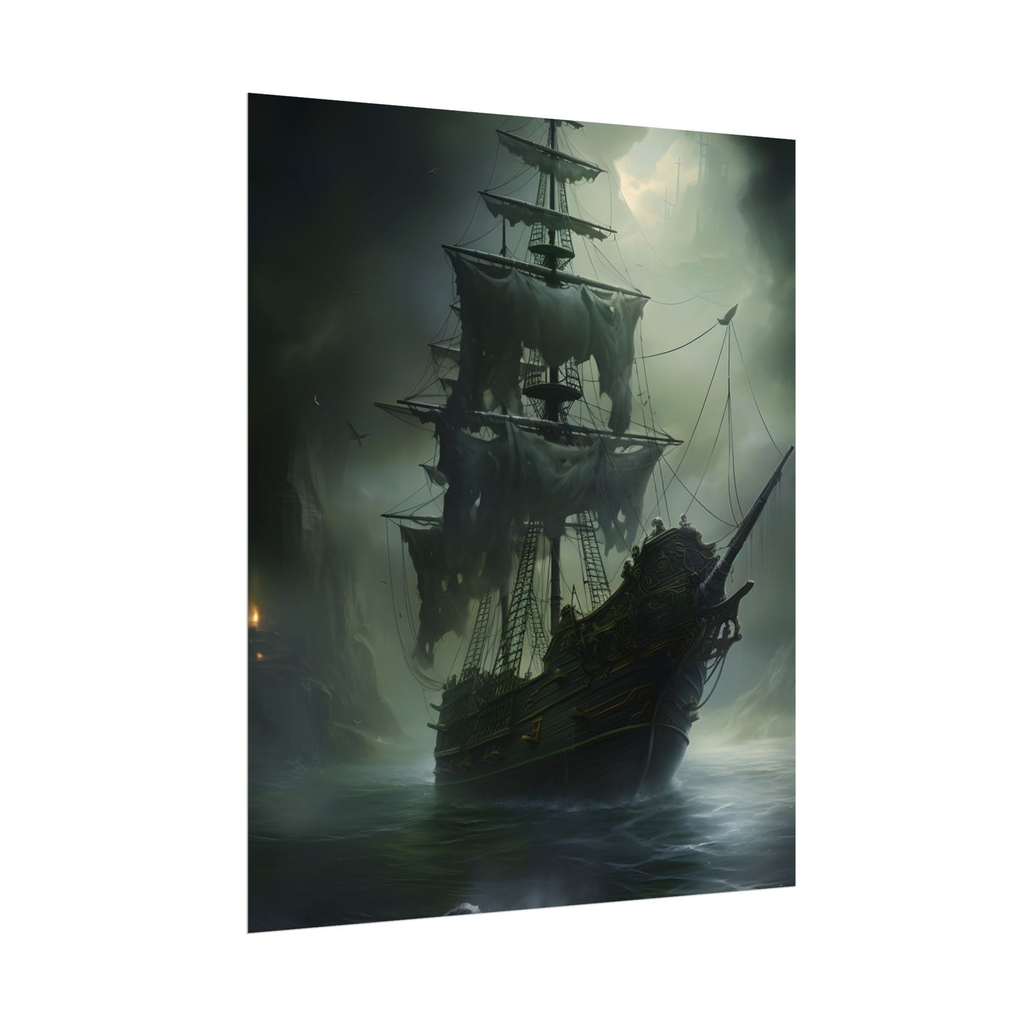 Pirate Ghost Ship: Sailing Through the Ocean - Poster