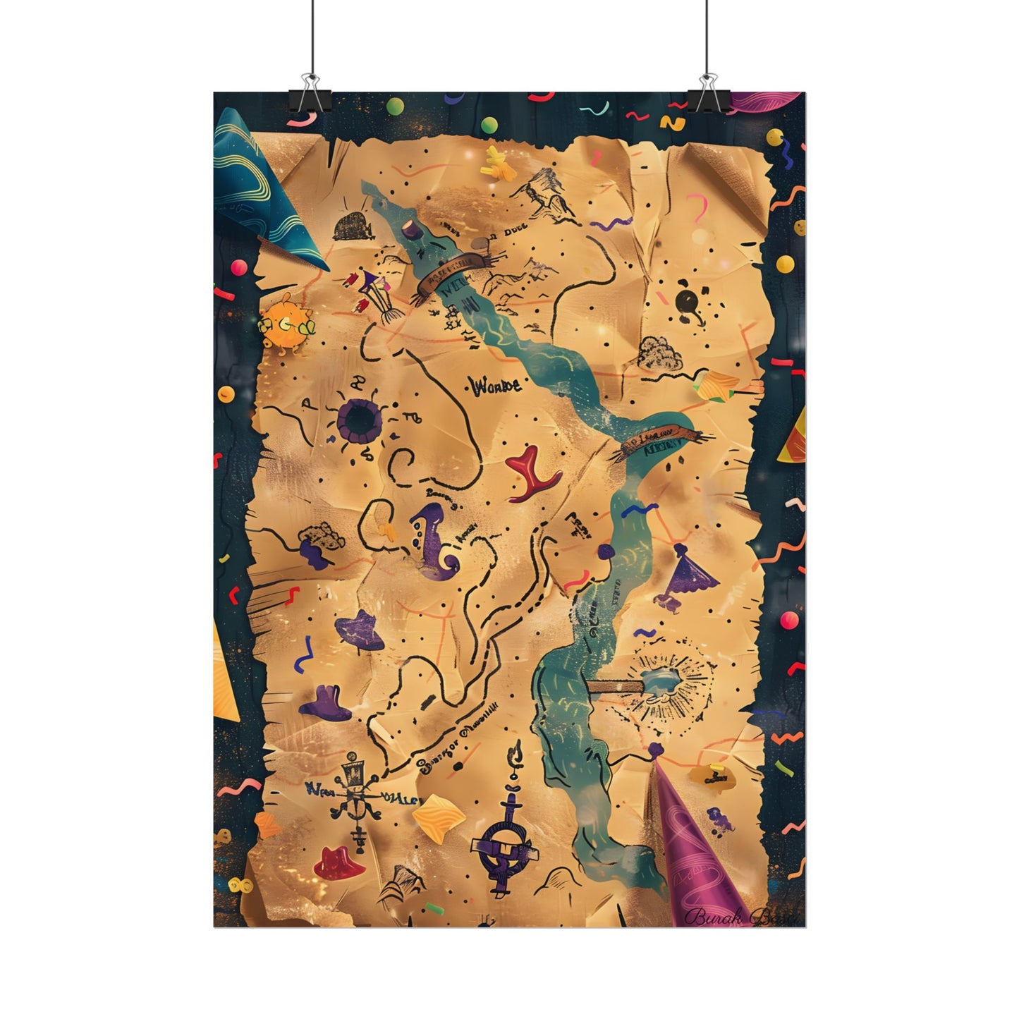 Whimsical Cartoon Portrait: Gentle Illustration of a Hero's Nose - Poster