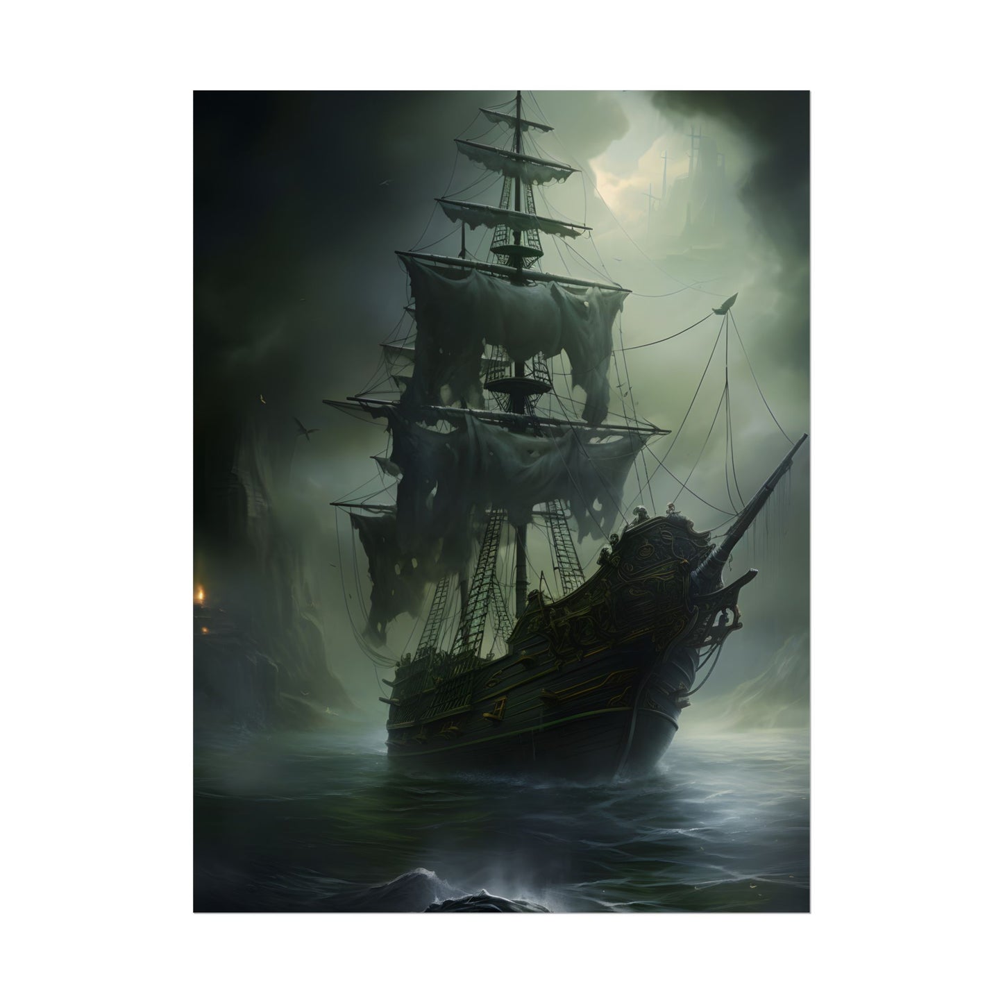 Pirate Ghost Ship: Sailing Through the Ocean - Poster