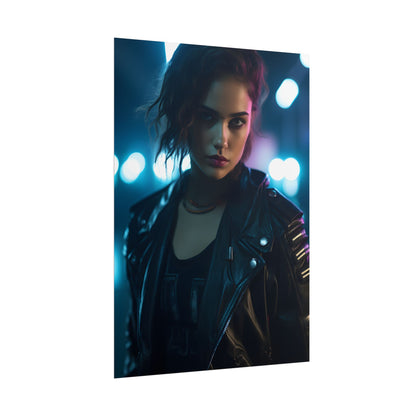 Cyberpunk Dark Beauty: Teenage Artwork - Poster