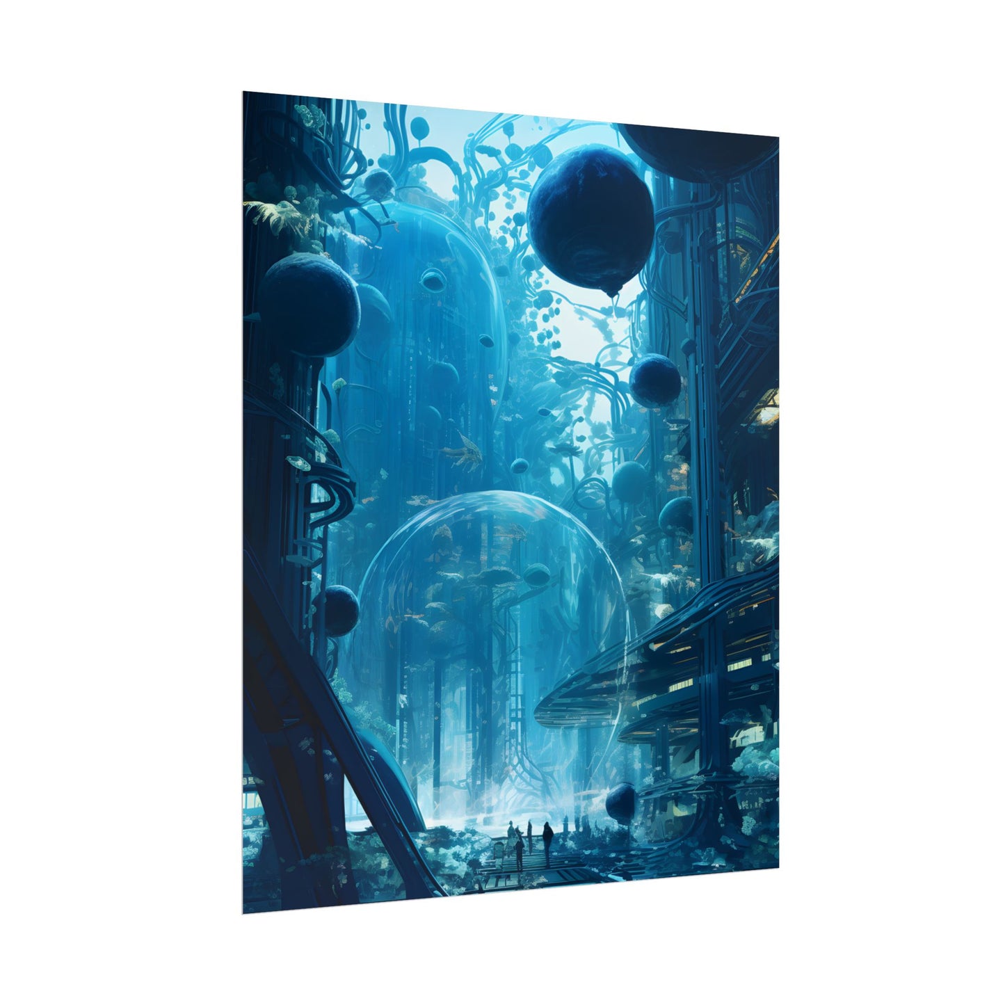 Underwater City of the Future: Sustainable Living in Harmony with Nature - Poster