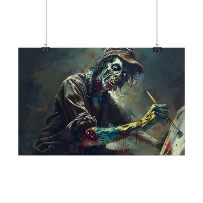 Zombie Horror Original Art: Original Artwork - Poster
