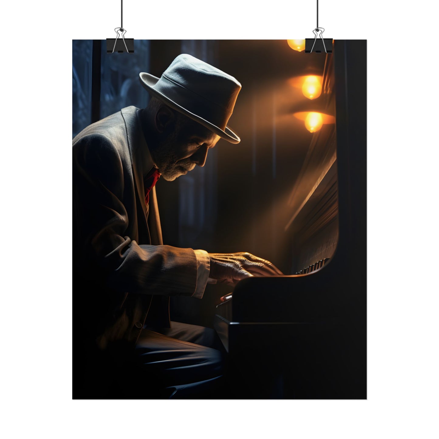 Intricate Piano Moment: Reflections of a Musician - Poster