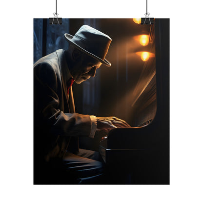 Intricate Piano Moment: Reflections of a Musician - Poster