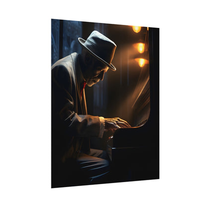 Intricate Piano Moment: Reflections of a Musician - Poster