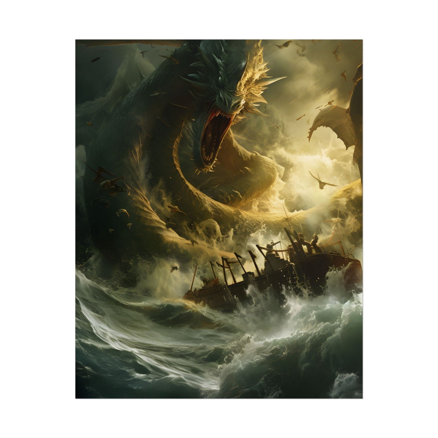Ancient Mythical Sea Monsters: Fearsome Creatures of Legend - Poster