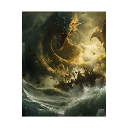 Ancient Mythical Sea Monsters: Fearsome Creatures of Legend - Poster