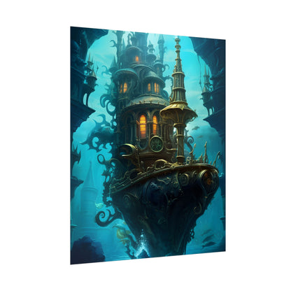Steampunk Dive: Explore Captain Nemos Nautilu - Poster