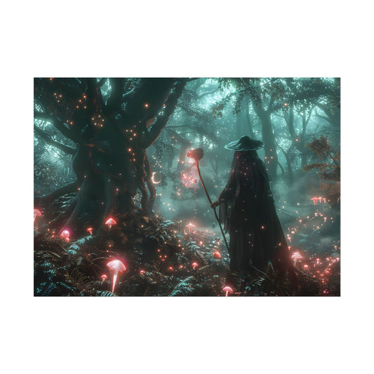 Whispers of Magic in Enchanted Woods: A Mysterious Encounter with the Witch - Poster