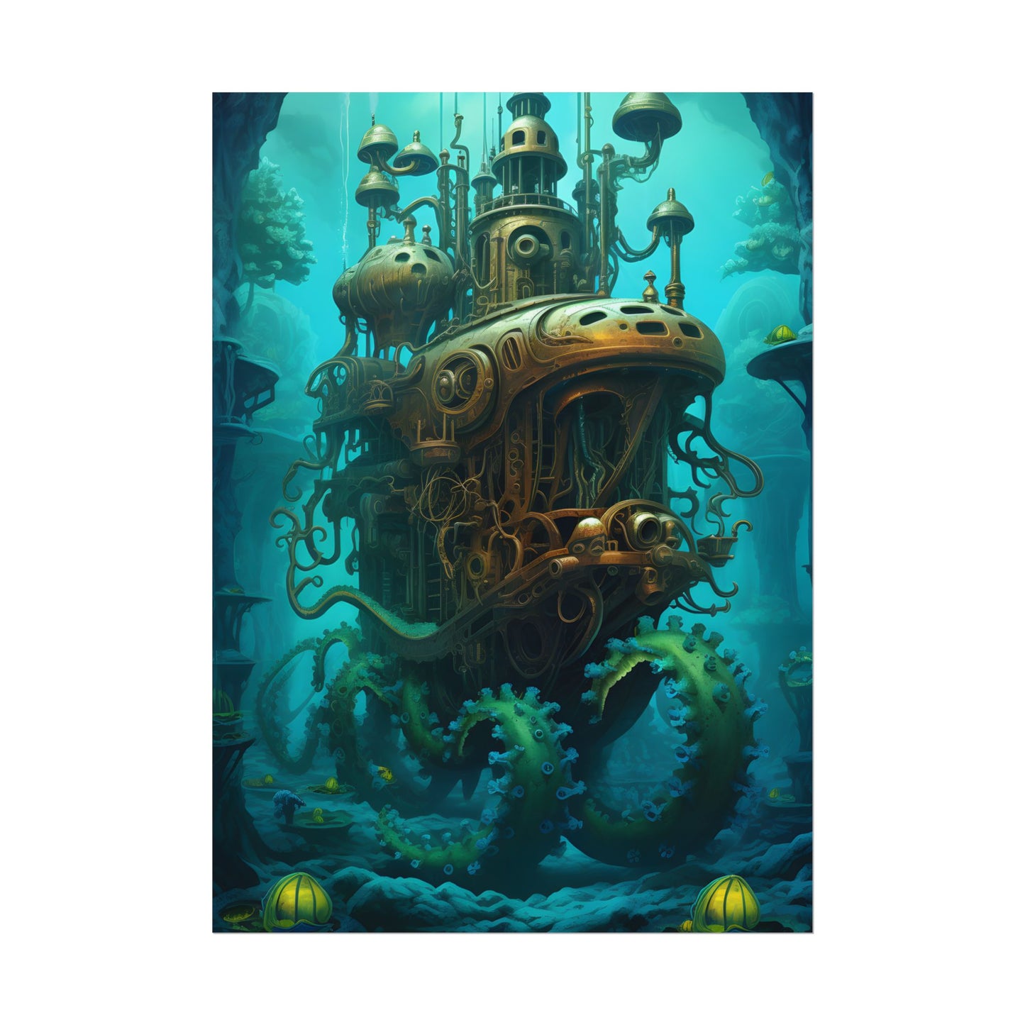 Steampunk Underwater Adventure: Dive into Discovery - Poster