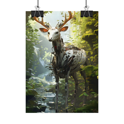 Modern Outdoor Robotic Wildlife Sanctuary: A Unique Artwork of Innovative Design - Poster