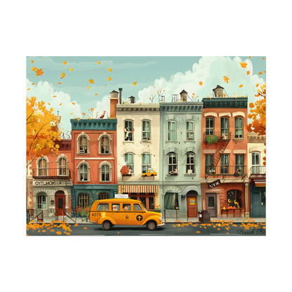 Whimsical Yellow Dream: A Captivating Illustration - Poster