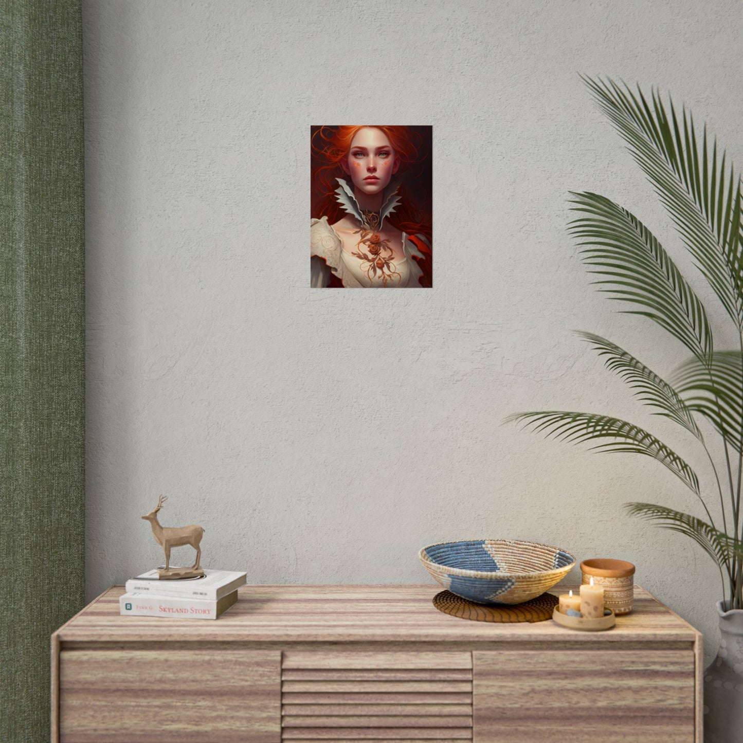 Portrait of a Redhead in Soft Light - Poster