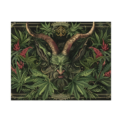 Victorian Devil: Dark Ominous Illustration - Poster