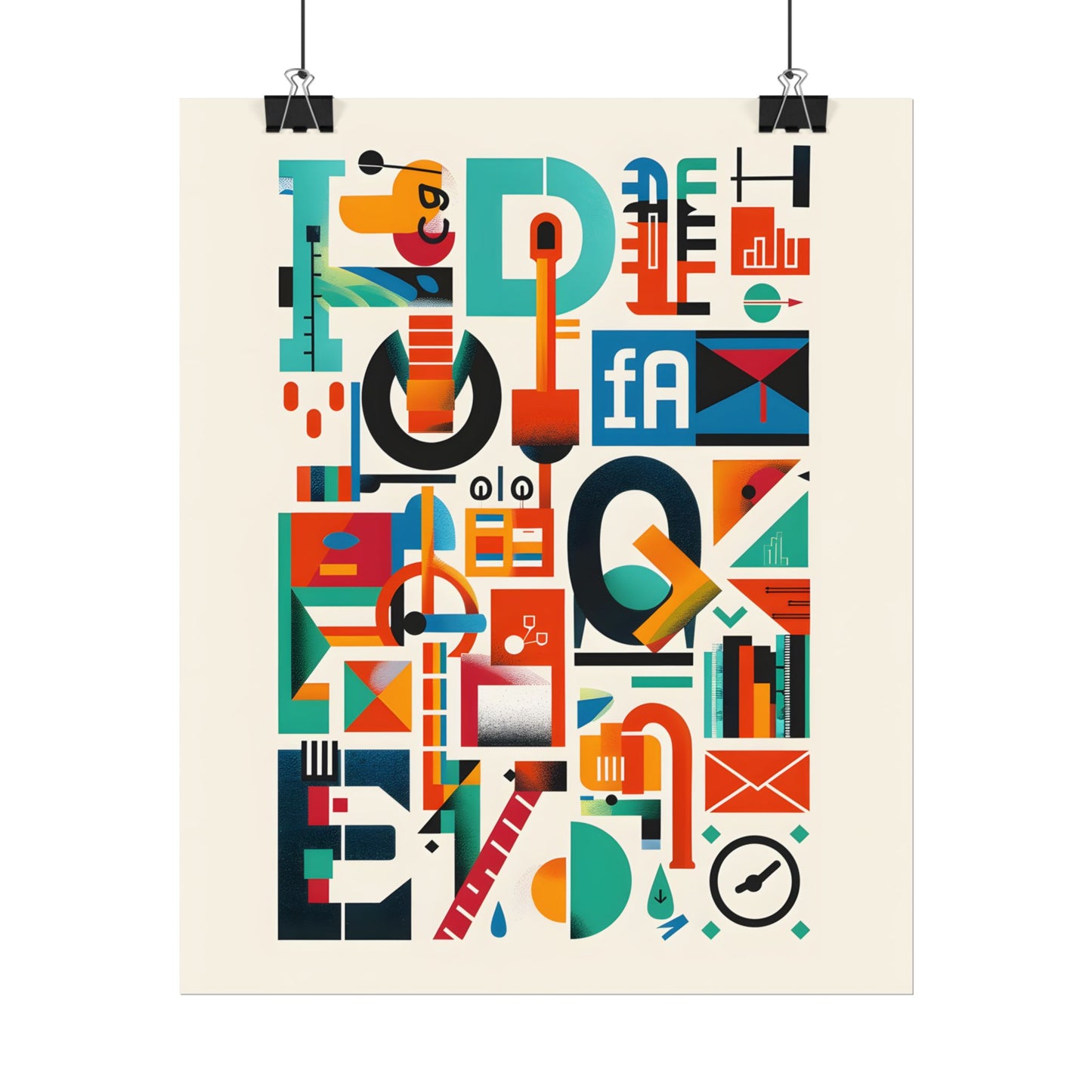 Colorful Infographic: Statistics Explained with Letter L - Poster