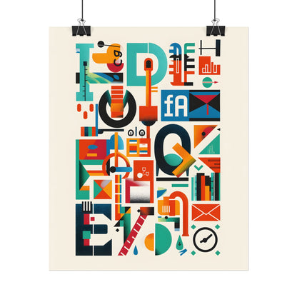 Colorful Infographic: Statistics Explained with Letter L - Poster