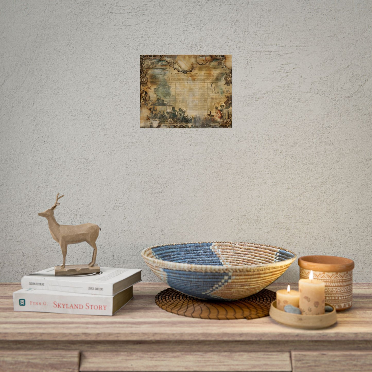 Vintage Biblical Scene: Medieval Art Poster - Poster