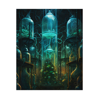Molecular Secrets: Laboratory Artwork Showcase - Poster