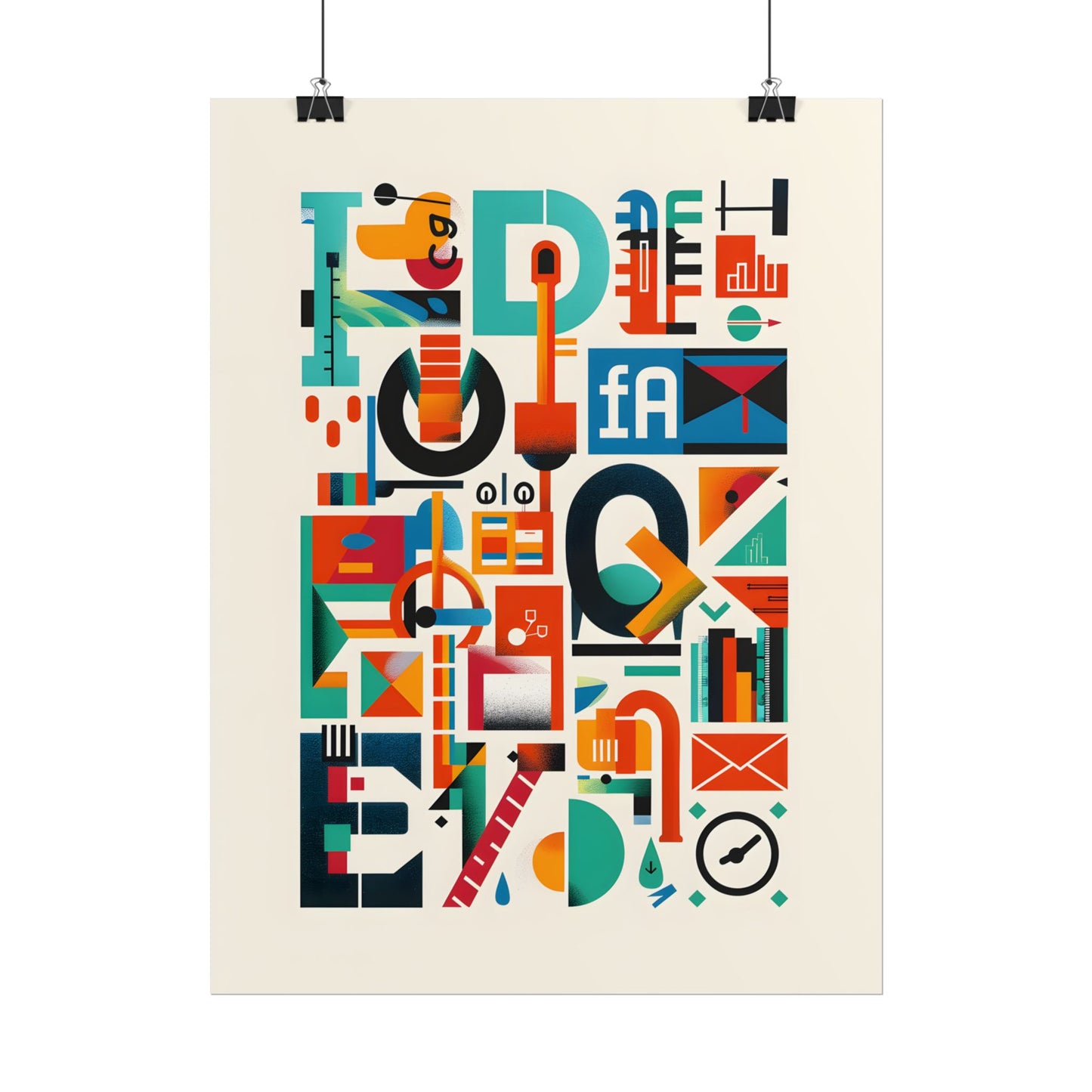 Colorful Infographic: Statistics Explained with Letter L - Poster