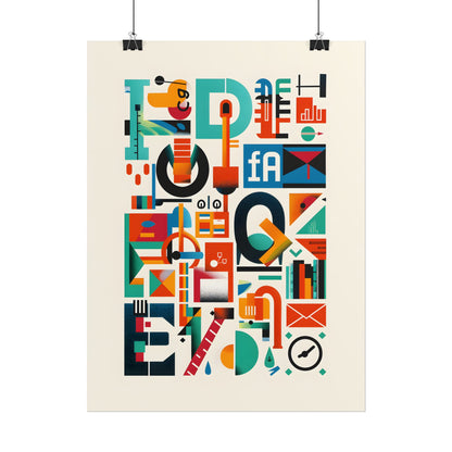Colorful Infographic: Statistics Explained with Letter L - Poster