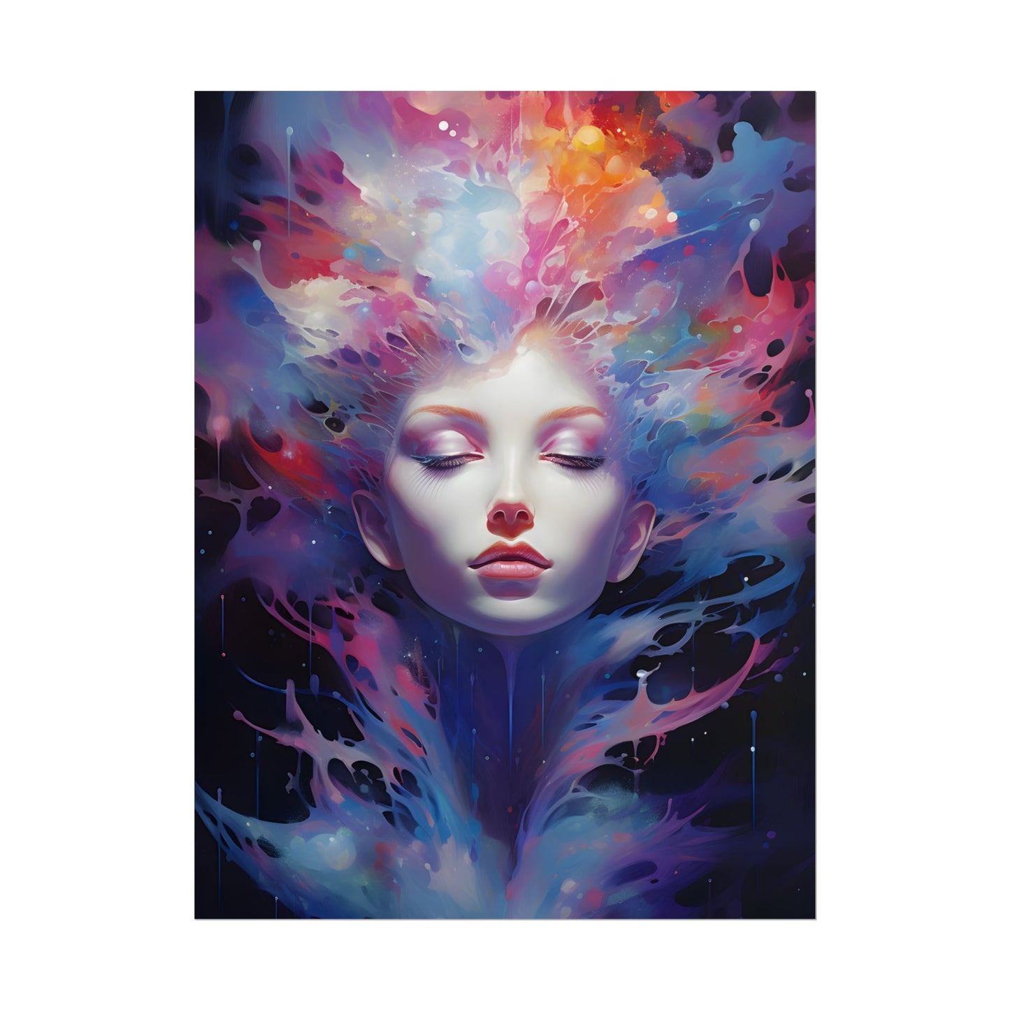 Otherworldly Celestial Dreams: Impressionistic Art Gallery - Poster