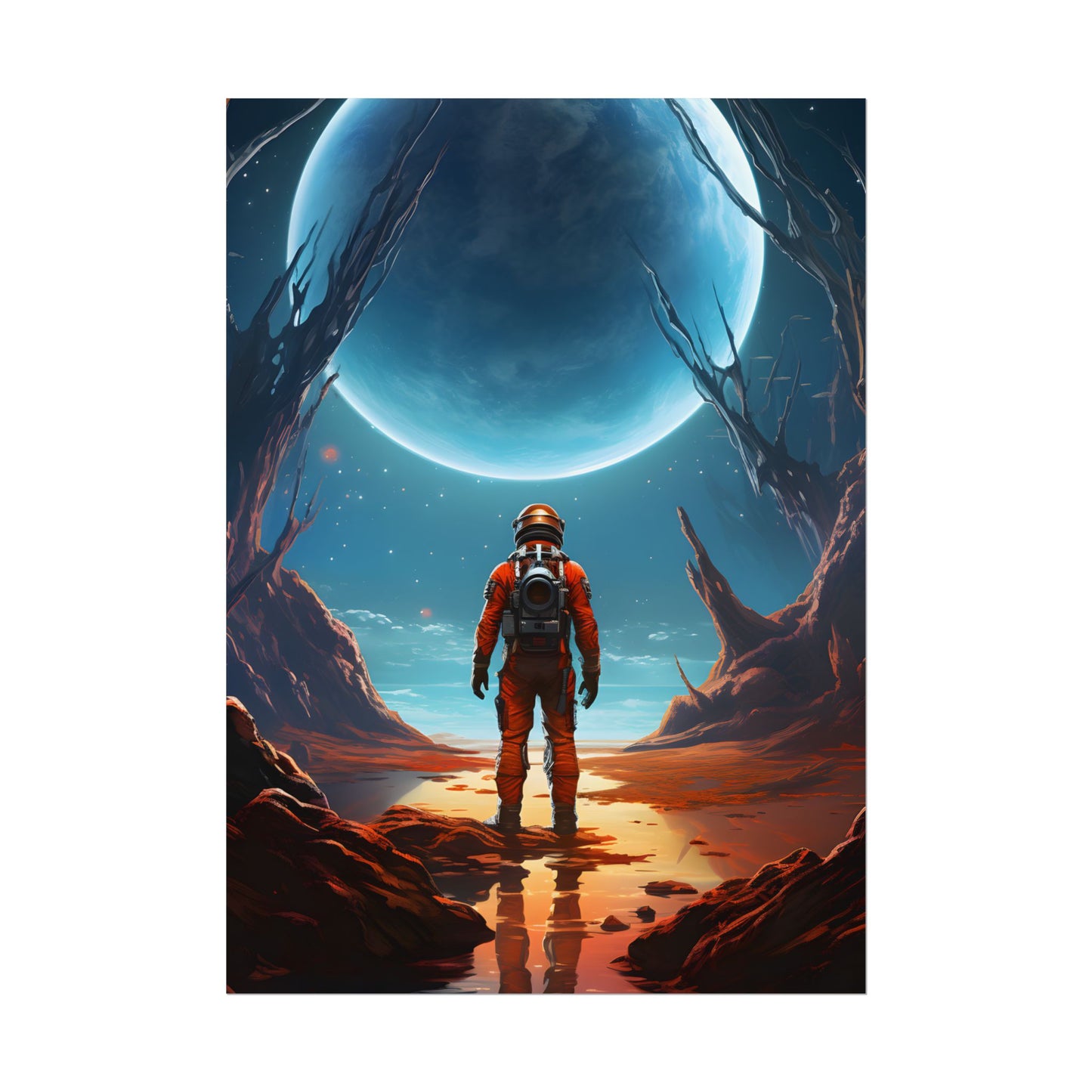 Futuristic Wilderness Explorer - Poster