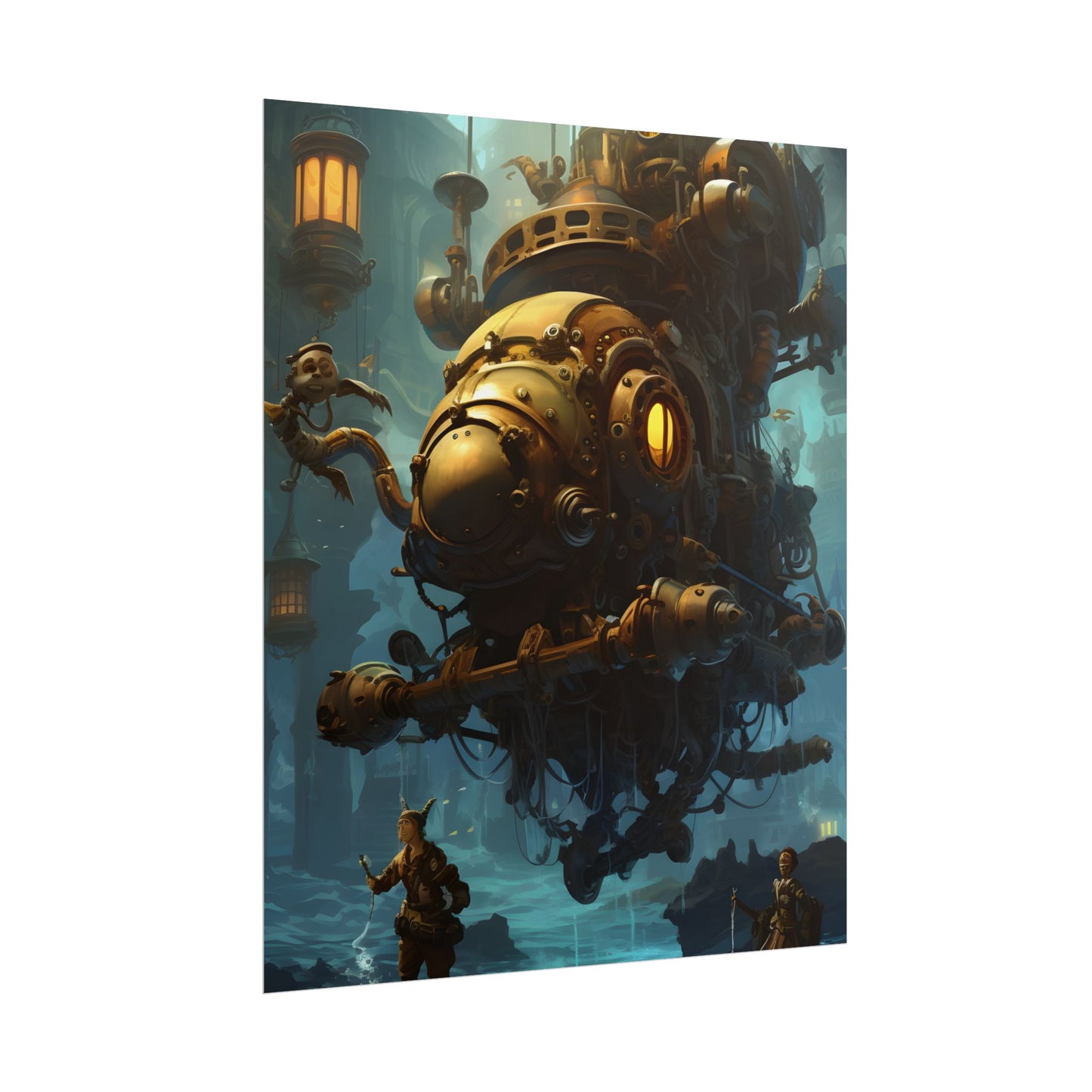 Epic Steampunk Oceanic Adventure: Crew Sets Sail - Poster