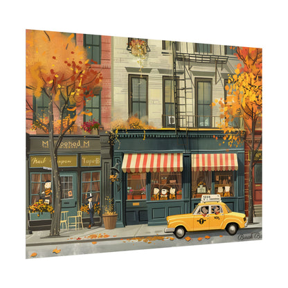 Whimsical Yellow Dreams: Playful Building Digital Art - Poster