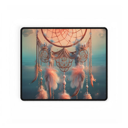 Ethereal Dreamcatcher Realm: Surreal Dreamscape Digital Art - Desk Mat