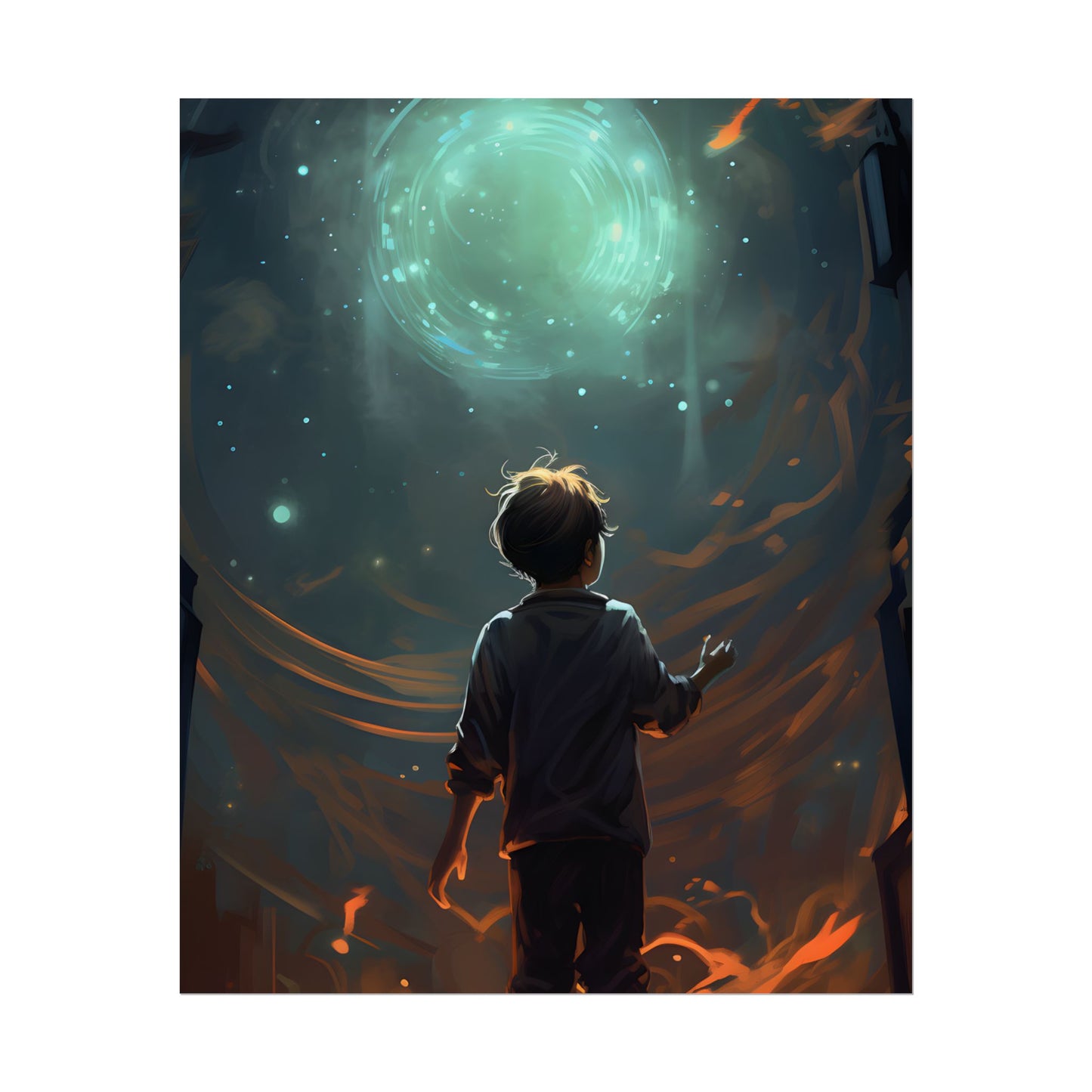Mobile Life: A Moment in Time - Digital Art - Poster
