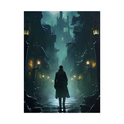 Urban Noir Detective: Mystery Solving Artwork - Poster