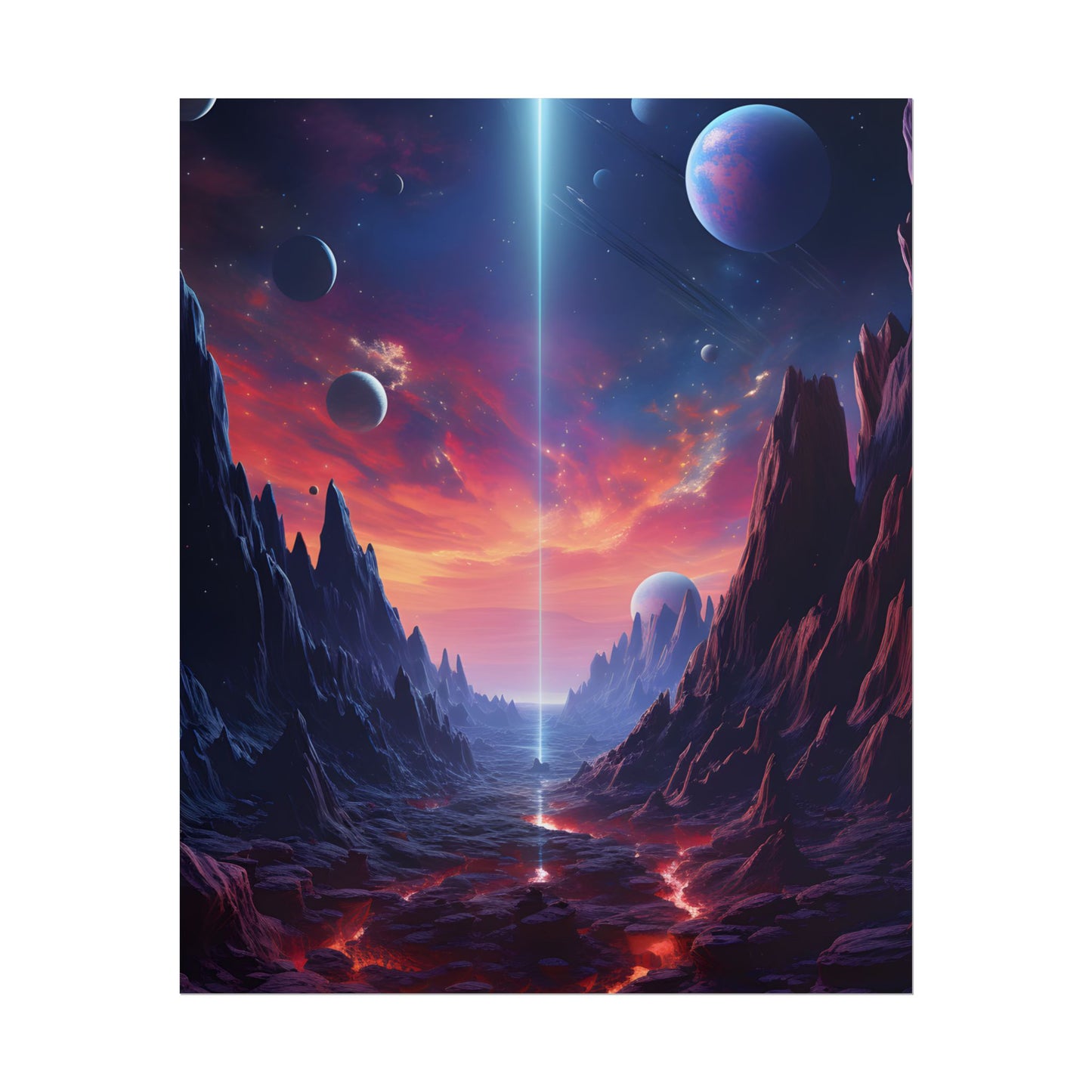 Black Hole Odyssey: A Massive Planet in Space - Poster