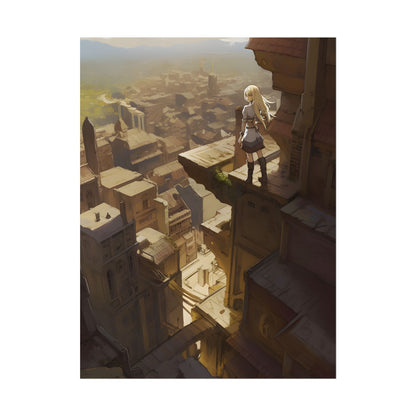 Peaceful Moments: Birds Soar High in Tranquility - Poster