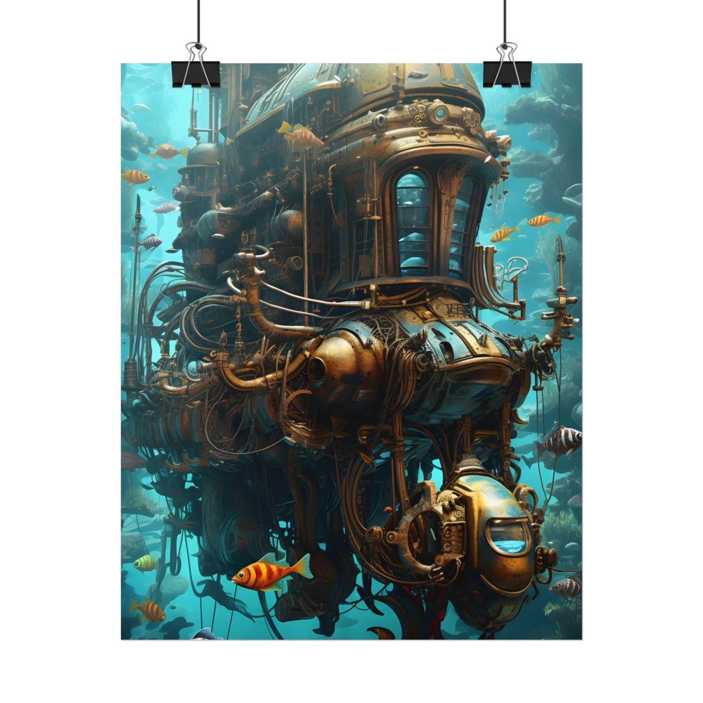 Steampunk Oceanic Adventure: A Crew's Journey Through Time - Poster