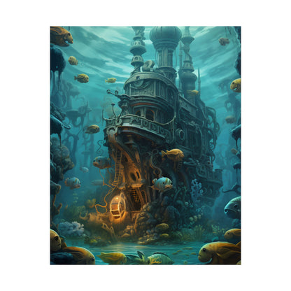 Steampunk Underwater Adventure: Captain Nemos Quest - Poster
