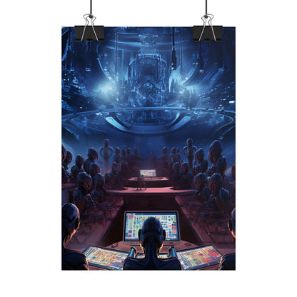 Futuristic Robot Orchestra: Musical Performance Art - Poster