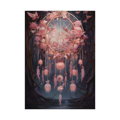 Ethereal Dreamcatcher Realm: Surreal Landscape Art - Poster