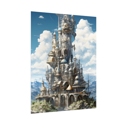 Floating City Columbia 6: Breathtaking Modern Cityscape - Poster