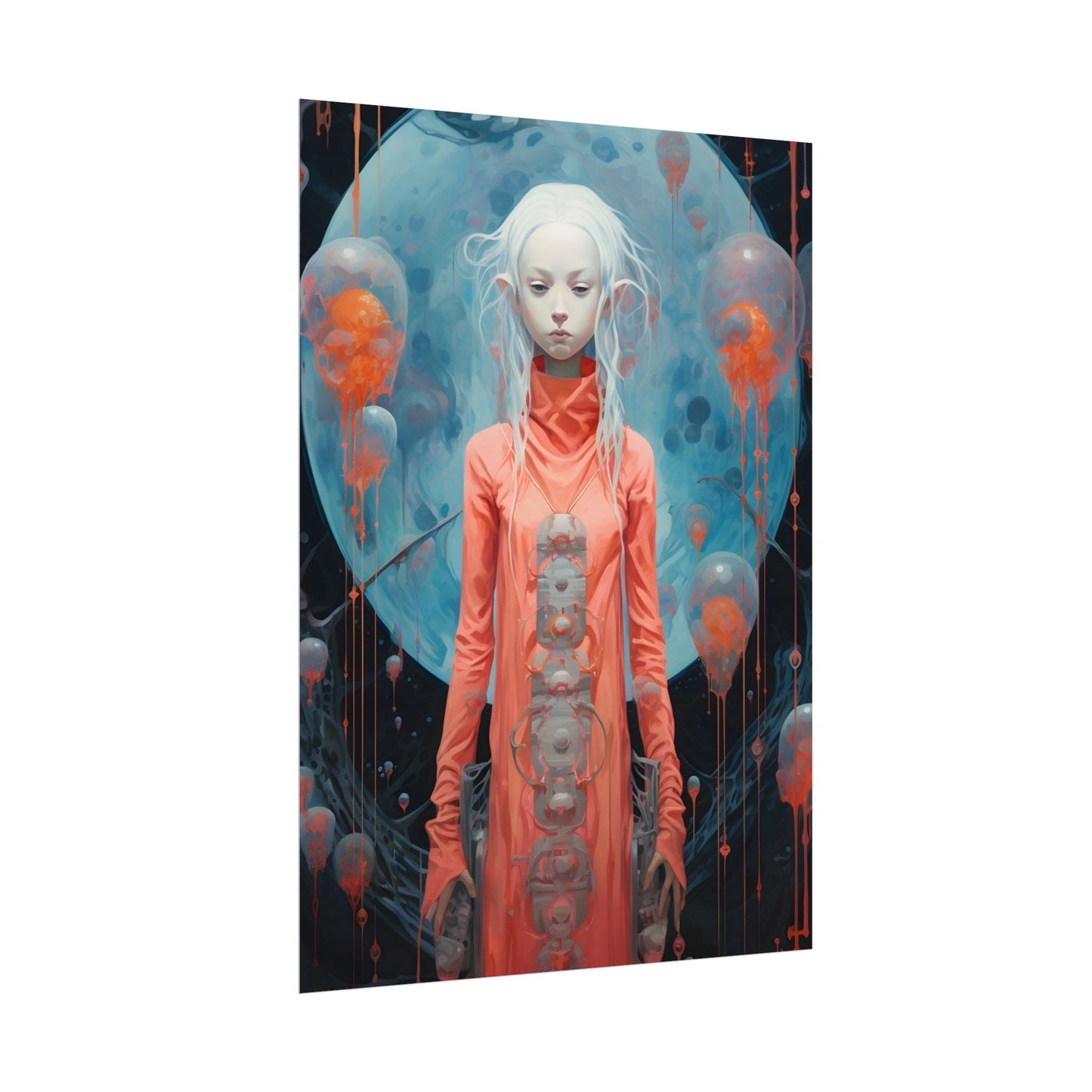 Celestial Dreams: Vibrant Stars and Planets Art - Poster