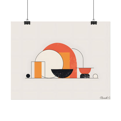 Minimalist Digital Product Design: Bold Block Artwork - Poster