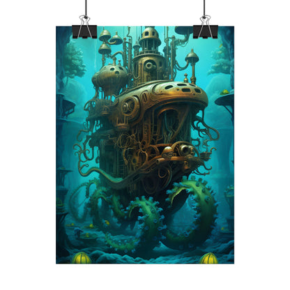 Steampunk Underwater Adventure: Dive into Discovery - Poster