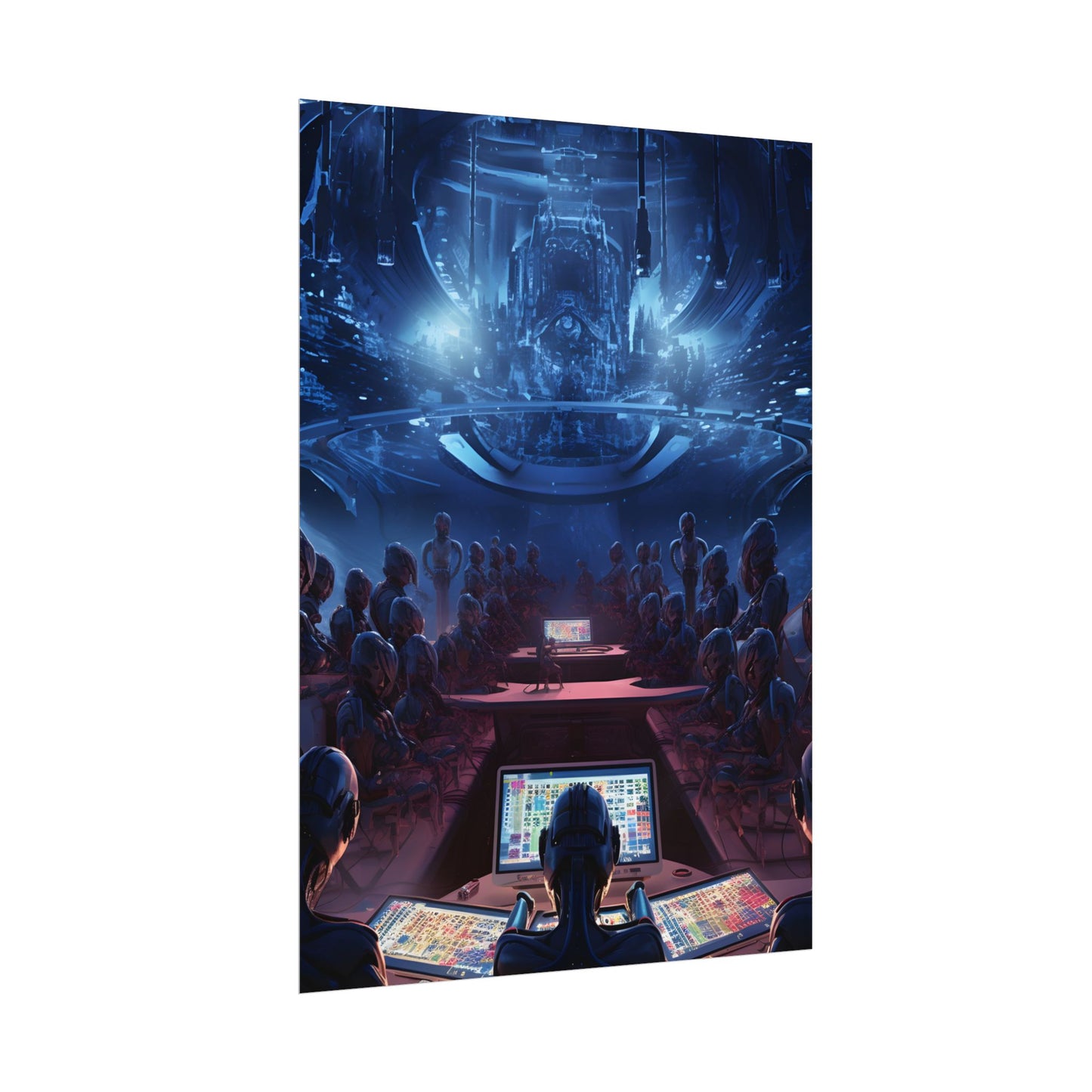 Futuristic Robot Orchestra: Musical Performance Art - Poster