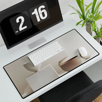 Minimalist Modern Geometry: Artwork Design Product - Desk Mat