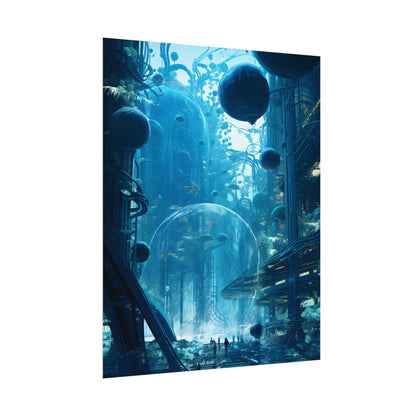 Underwater City of the Future: Sustainable Living in Harmony with Nature - Poster