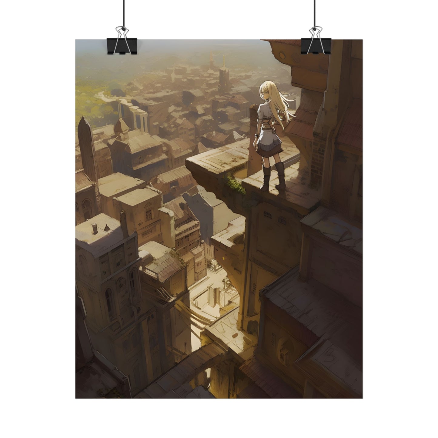 Peaceful Moments: Birds Soar High in Tranquility - Poster